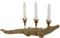 Decoratieve figuren Home ESPRIT Gouden Kroonkandelaar 42,5 x 12,5 x 11,5 cm