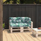 vidaXL-Palletkussens-3-st-stof-bladpatroon