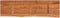 vidaXL - Tafelblad - rechthoekig - natuurlijke - rand - 120x40x3,8 - cm - acaciahout