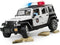 Bruder 02526 Jeep Wrangler Unlimited Rubicon Politieauto met Licht en Geluid 1:16