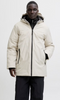 Jack & Jones Planet Parka - Herenjas - Imitatiedons - Crème