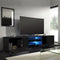 Tenus TV meubel - TV dressoir - LED verlichting - zwart - 140 cm