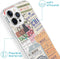 iMoshion Hoesje Geschikt voor iPhone 13 Pro Hoesje Siliconen - iMoshion Design hoesje - Meerkleurig / Post Travel