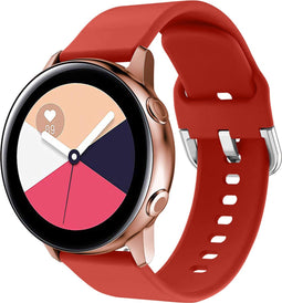 iMoshion Bandje Geschikt voor Samsung Galaxy Watch Active 2 (44mm) / Galaxy Watch Active 2 (40mm) / Galaxy Watch (42mm) / Galaxy Watch 40 mm / Galaxy Watch 3 41mm - iMoshion Siliconen bandje - Rood
