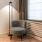 Atmooz - Vloerlamp Mika - Staande Lamp - Stalamp - Woonkamer - Zwart - Hoogte 150cm - Metaal
