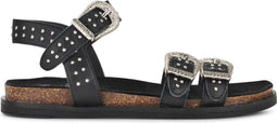 PS Poelman Aranstud - Dames Sandalen - Stoere studs - Zwart - Maat 39