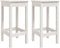 vidaXL - Barkrukken - 2 - st - 40x40x78 - cm - massief - grenenhout - wit
