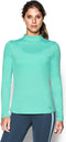 Under Armour - ColdGear Armour Mock - Dames Training Shirt - L - Groen