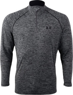 Under Armour HeatGear Tech 1/4 Zip Longsleeve Sportshirt performance - Maat XL - Mannen - grijs