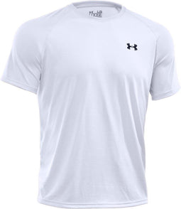 Under Armour HeatGear Tech - Sportshirt - Mannen - Maat S - Wit
