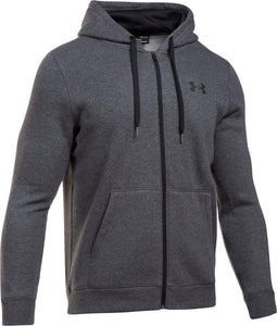 Under Armour Rival Fitted Full Zip Sportvest casual - Heren - Maat XL - Carbon Heather