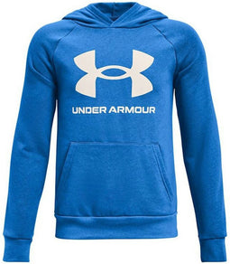Under Armour RIVAL FLEECE HOODIE-Blauw Circuit/Onyx Wit