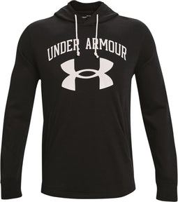 Under Armour RIVAL TERRY BIG LOGO HD-Zwart/Onyx Wit - Maat M - heren