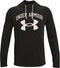 Under Armour RIVAL TERRY BIG LOGO HD-Zwart/Onyx Wit - Maat M - heren