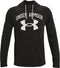 Under Armour RIVAL TERRY BIG LOGO HD-Zwart/Onyx Wit maat: S heren >