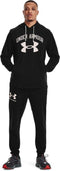 Under Armour RIVAL TERRY BIG LOGO HD-Zwart/Onyx Wit maat: S heren >