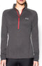 Under Armour - Tech 1/2 Zip - Dames Longsleeve - L - Grijs