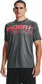Under Armour Tech 2.0 Wordmark heren sportshirt grijs