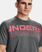 Under Armour Tech 2.0 Wordmark heren sportshirt grijs