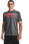 Under Armour Tech 2.0 Wordmark heren sportshirt grijs