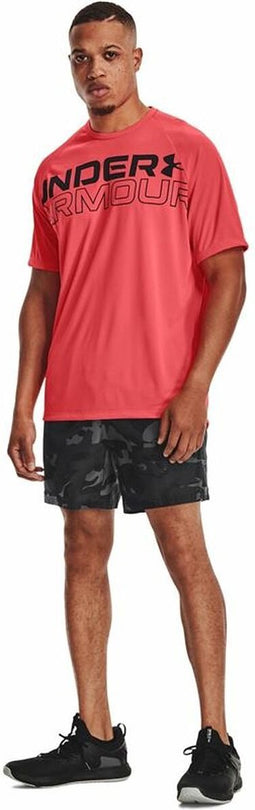 Under Armour Tech 2.0 Wordmark heren sportshirt rood