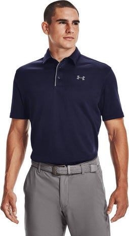 Under Armour Tech Polo - Sportshirt - MDN/GPH/GPH - Mannen - Maat S