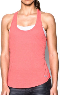 Under Armour Threadborne Run Mesh Tank Sporttop - Dames - Maat XS - Marathon Red