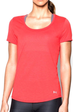 Under Armour - Threadborne Streaker Short Sleeve - Damesshirt - XS - Rood