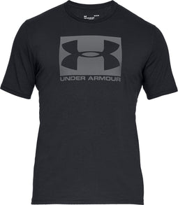 Under Armour UA BOXED SPORTSTYLE SS Heren Sportshirt - Zwart - Maat L