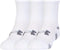 Under Armour UA HEATGEAR 3PK CREW- Sportsokken - Mannen - Maat 38-41 - Wit