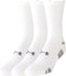 Under Armour UA HEATGEAR 3PK CREW- Sportsokken - Mannen - Maat 38-41 - Wit