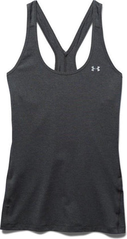 Under Armour UA HG Armour Racer Tank - Sportshirt - Carbon Heather - Dames - Maat XL