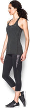 Under Armour UA HG Armour Racer Tank - Sportshirt - Carbon Heather - Dames - Maat XL