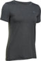 Under Armour UA HG Armour SS - Sportshirt - Carbon Heather - Dames - Maat S