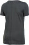 Under Armour UA HG Armour SS - Sportshirt - Carbon Heather - Dames - Maat S