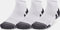 Under Armour UA Performance Tech 3pk Low Unisex Sportsokken - White - Maat 43-47