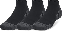 Under Armour UA Performance Tech 3pk Low Unisex Sportsokken - Zwart - Maat 39-42
