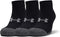 Under Armour UA Performance Tech 3pk Low Unisex Sportsokken - Zwart - Maat 43-47