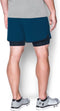 Under Armour UA QUALIFIER 2-IN-1 SHORT- Sportbroek - Heren - Maat S - Donker Blauw