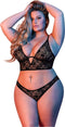 Underwire Bralette en Panty Set - Black