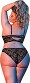 Underwire Bralette & Panty Set - Zwart