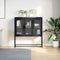 vidaXL - Dressoir - 100,5x39x107 - cm - koudgewalst - staal - antracietkleurig