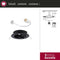 Paulmann Premium Line - Inbouwlamp zwenkbaar 83 mm 30° GU5,3 max. 50W 230/12V dimbaar Zwart