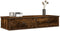 vidaXL - Wandschap - met - lades - 100x37,5x19 - cm - bewerkt - hout - gerookt - eiken