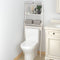 vidaXL - Toiletrek - 63,5x32x179 - cm - massief - grenenhout - honingbruin