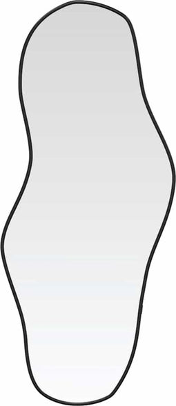 vidaXL - Wandspiegel - 60x25 - cm - zwart
