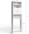 Casaria Wasmachine Kastje - 2 deuren 185x63x20cm - wit