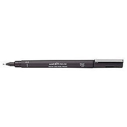 Uni-ball - Fineliner pin 0.5mm donkergrijs | 12 stuks