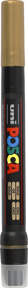 uni-ball Paint Marker op waterbasis Posca Brush goud