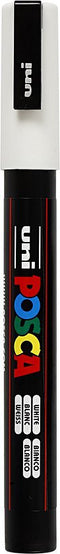 uni-ball Paint Marker op waterbasis Posca PC-3M wit